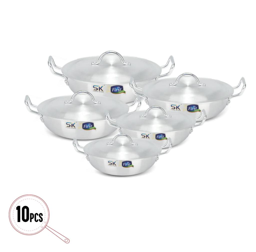 SK Metal Finish, Round Karahi 1 x 5 (23-25-28-30-33) CM